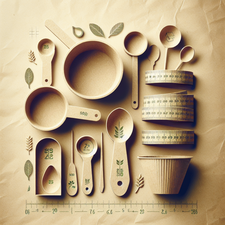 Sustainable Measuring Cups and Spoons for Less Waste