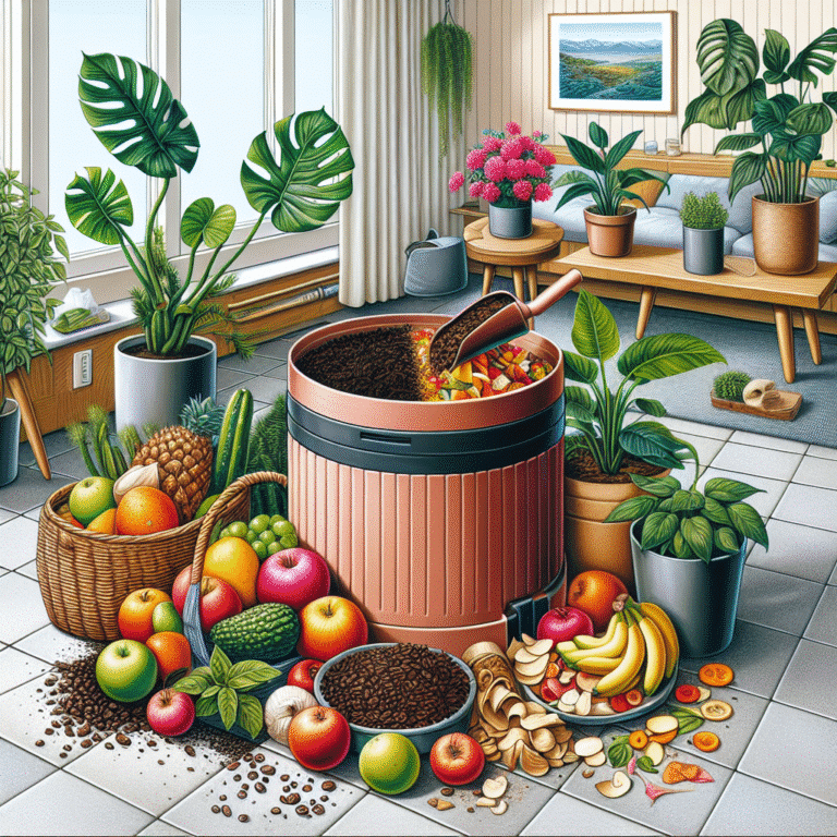 indoor composting: nurturing plants with kitchen waste