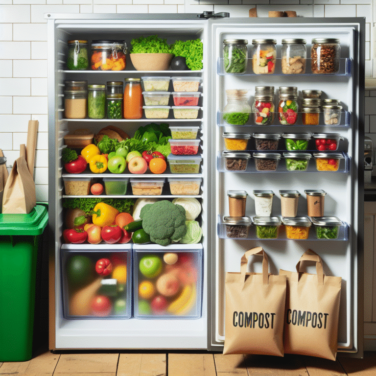 green organization tips for a zero-waste refrigerator