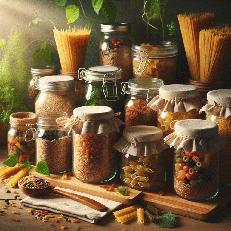 eco-friendly ways to store grains and pasta