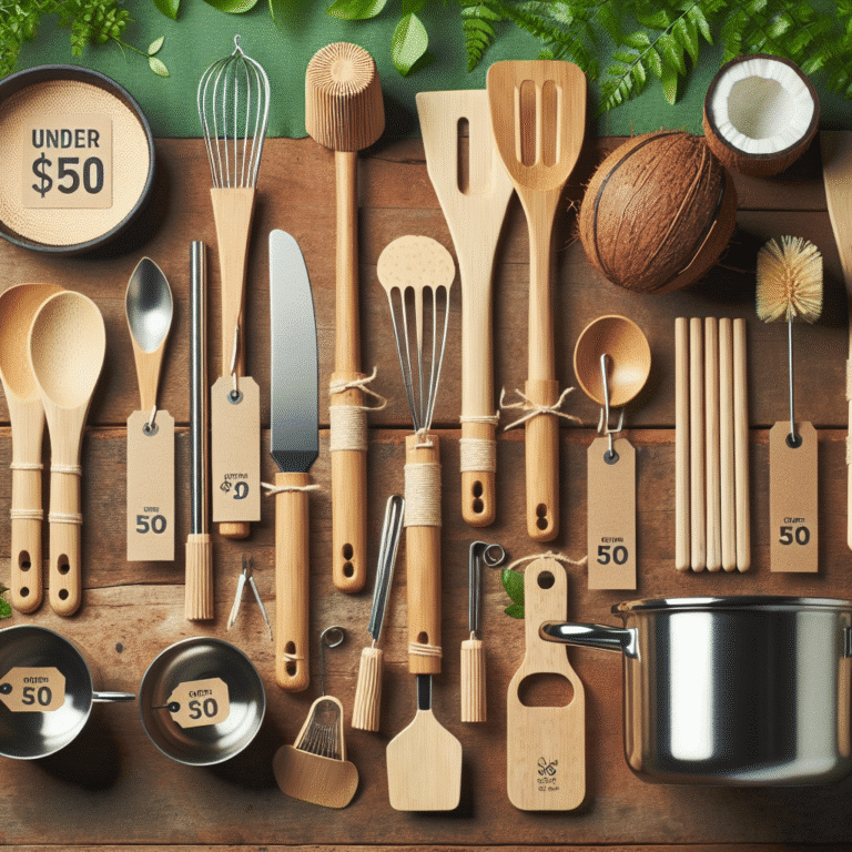 top sustainable cooking utensils under $50 for eco-conscious chefs